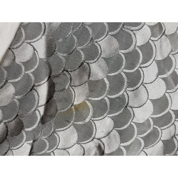 Saks‎ 5th Ave Vintage Adelel Simpson Gray Long Sleeve Zip Back Dress  Size 10 - Picture 16 of 16